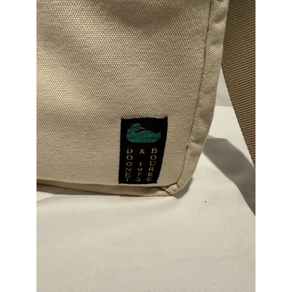 Dooney & Bourke Canvas Crossbody 28 Natural - Picture 2 of 7